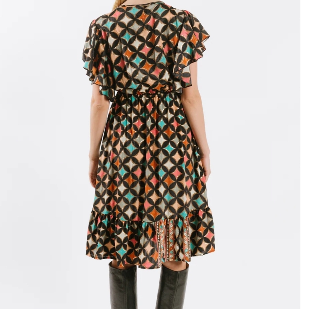 RAGA Geometric Patterned Dress - Picture 3 of 3